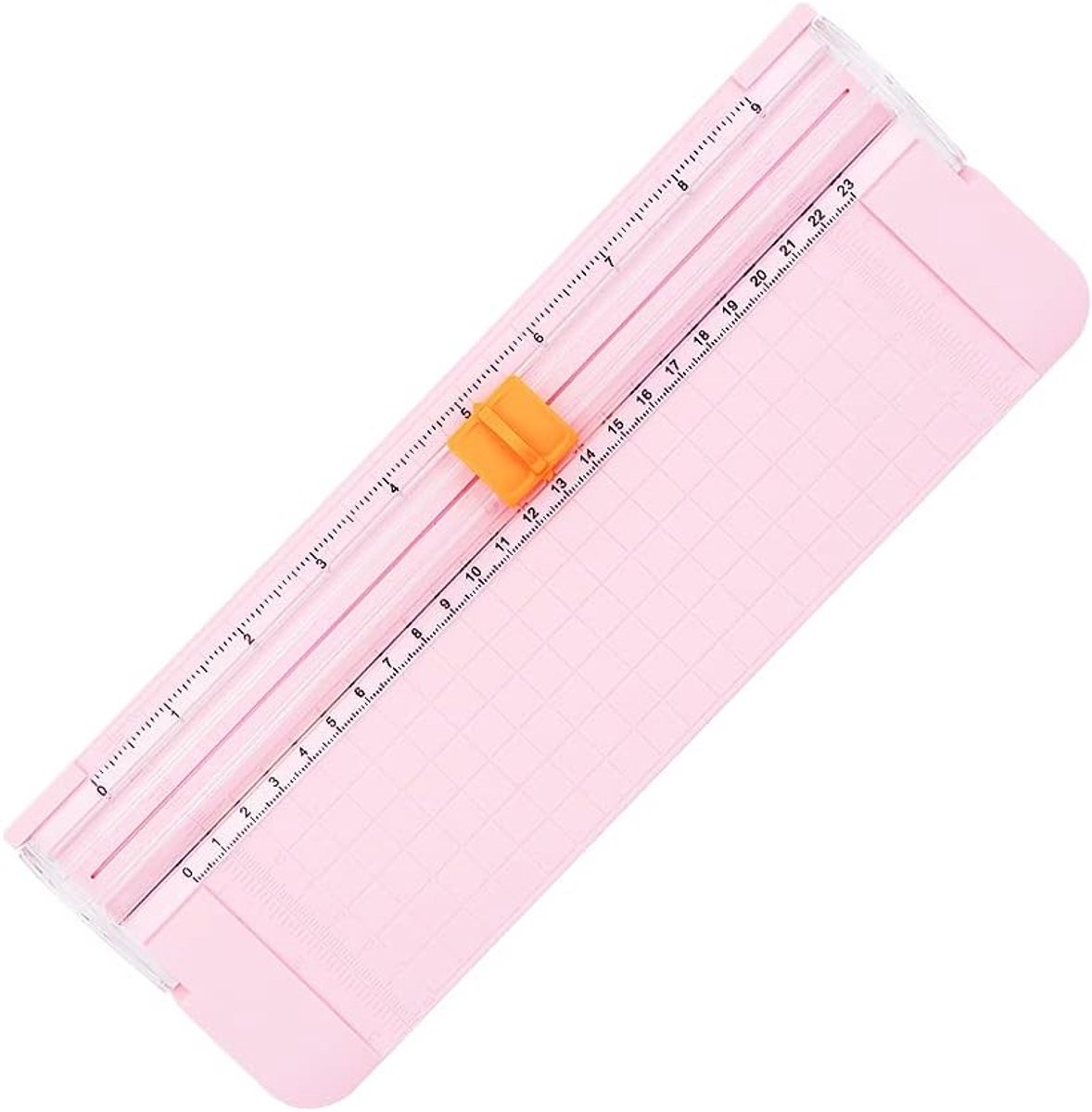 Mini Portable A4 Papier Snijder met Veiligheidsbescherming en Zijliniaal voor Foto's, Labels en Scrapbooken