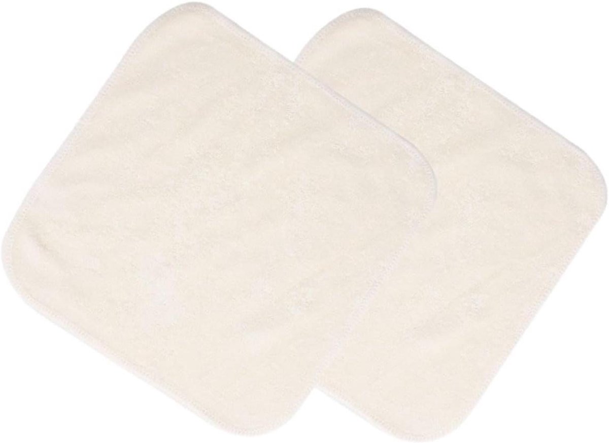 Gezichtsdoekjes Bamboevezel - Make-up Doekjes Wasbaar - Dagelijkse Reiniging - Zacht Absorberend - 20 x 20 cm - Beige