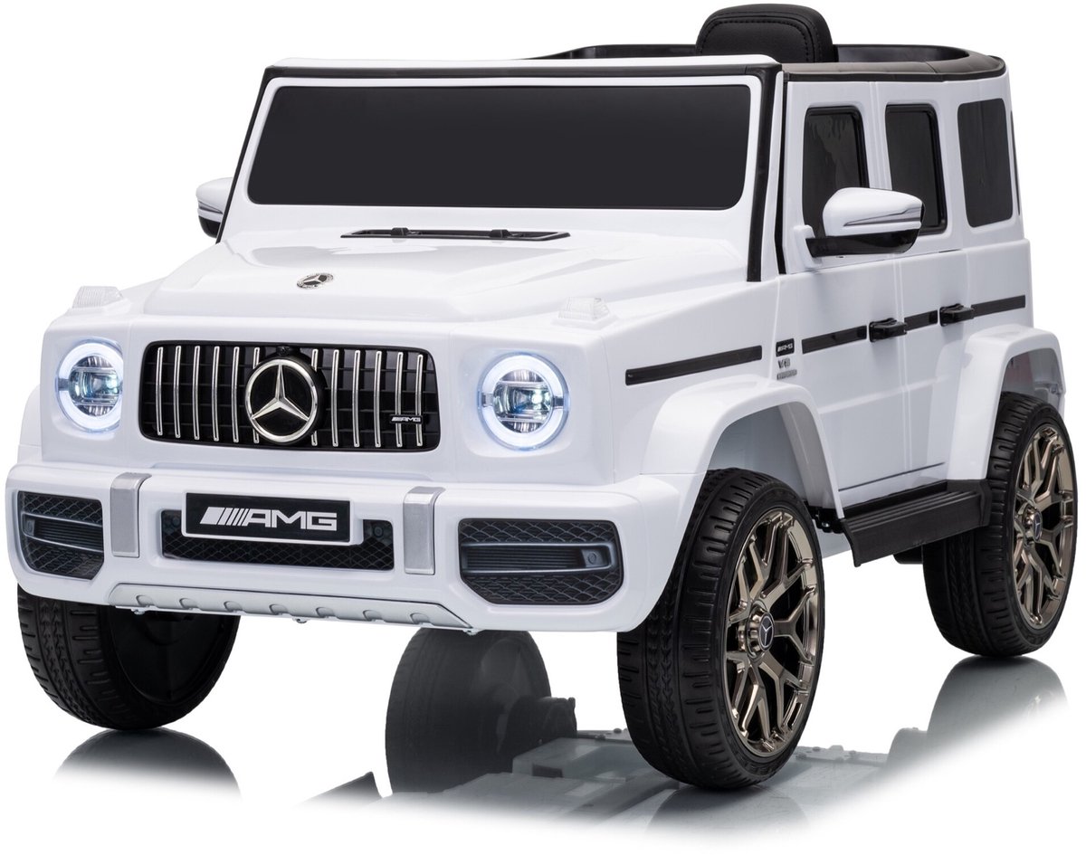 Mercedes G63 AMG 12V Kinderauto Wit