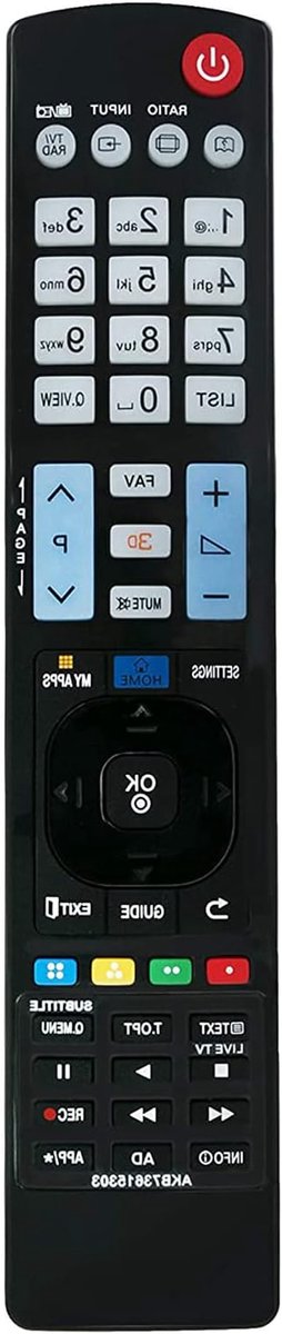 Vervangende Afstandsbediening - Afstandsbediening TV - TV Bediening - IR Connectiviteit - 18 x 4 x 1 cm - Zwart