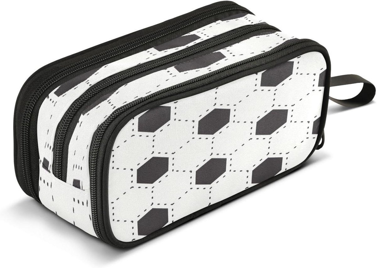 Potlood etui - Pennenzak Opberger - Schoolspullen Organiseren - Grote Opbergruimte - 225 x 90 x 110 cm - Wit Zwart
