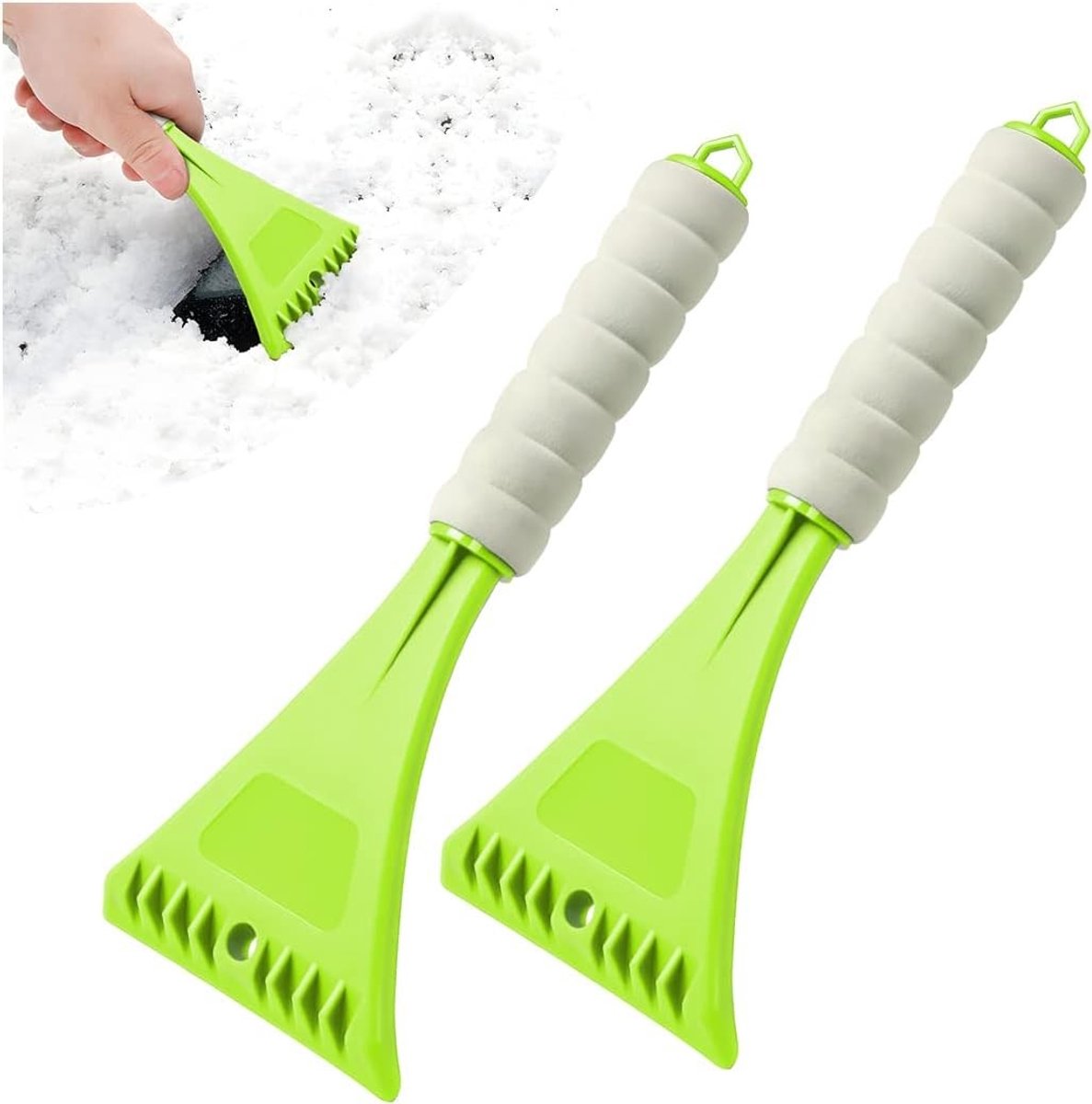 2 Stuks Winter Autoruit Sneeuwschep en IJs Schraper - Handige Auto Accessoires voor Sneeuw en IJs Verwijdering