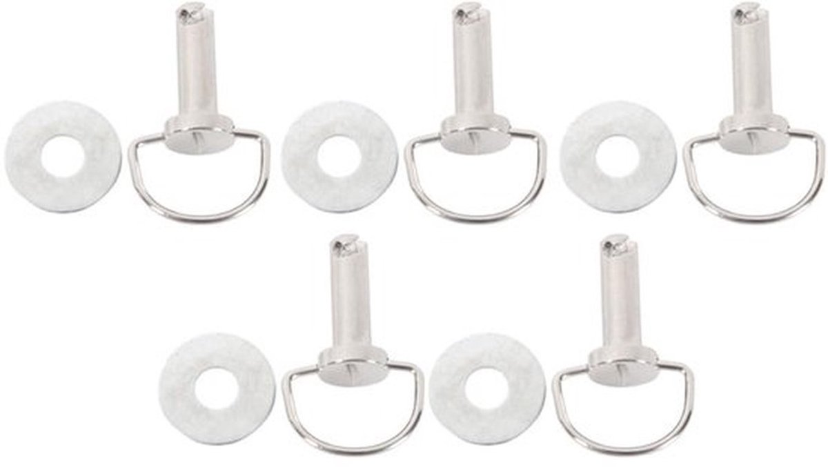 Zadeltas Bevestigingspin M8x30mm - Bevestigingsset Schaduwdoek - D-ringschroeven - Platte Sluitringen - Geschikt voor Harley-modellen - IJzer Vernikkeld