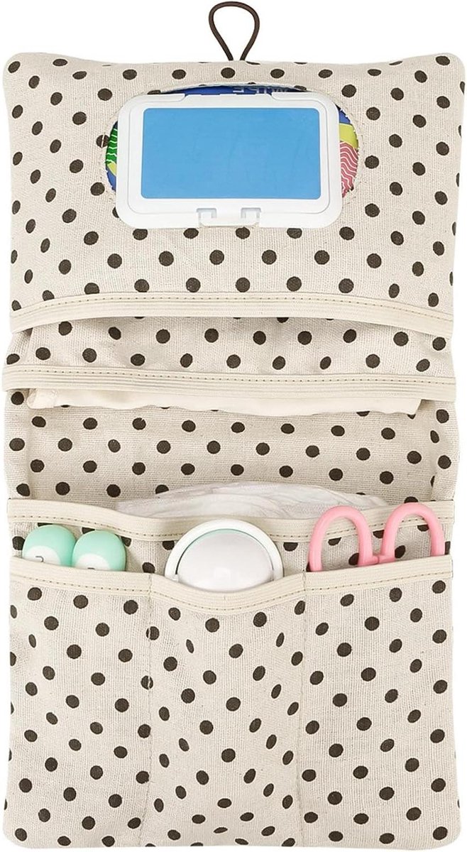 Luier Organizer - Baby Opbergtas - Babyverzorging Thuis - Multi-pocket Ontwerp - 20 x 2.5 x 2.5 cm - Blauw
