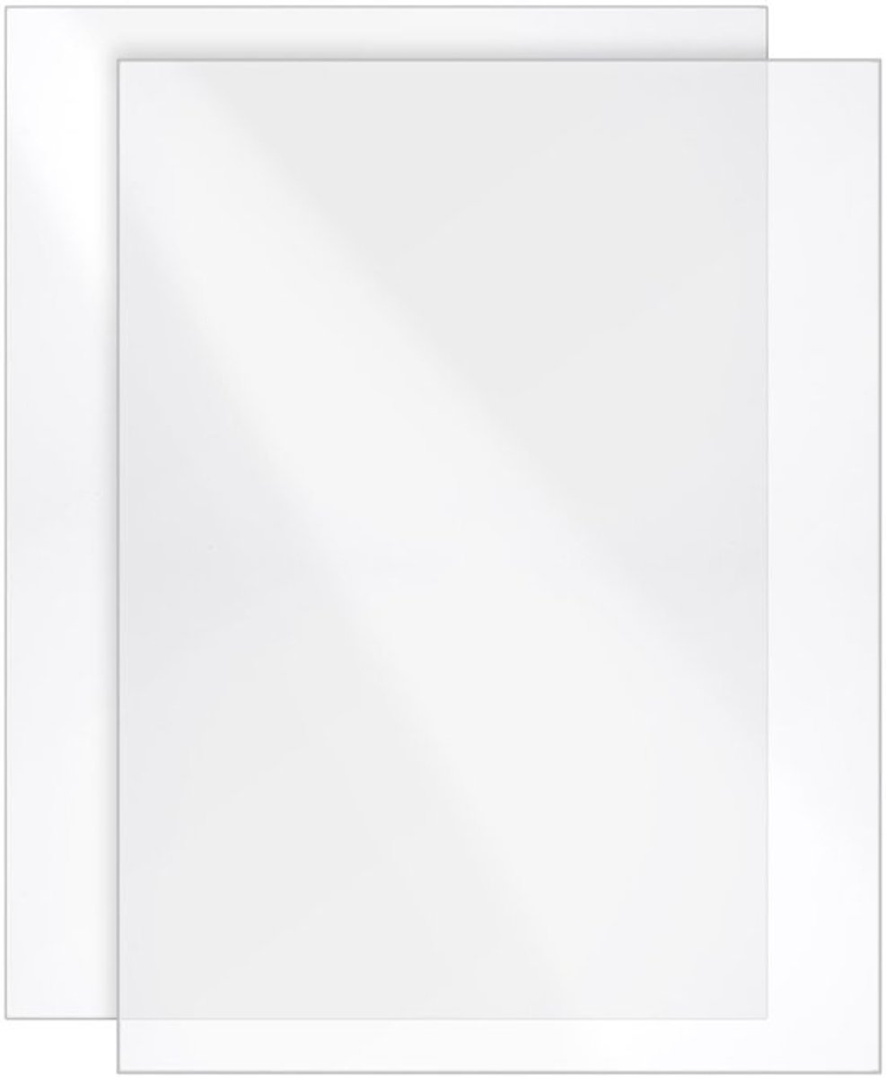 Acrylplaat 40 x 30 cm - Set van 2 - 4 mm dik - Hoogglanzend - Transparant - Slagvast - UV-bestendig - Acrylglas