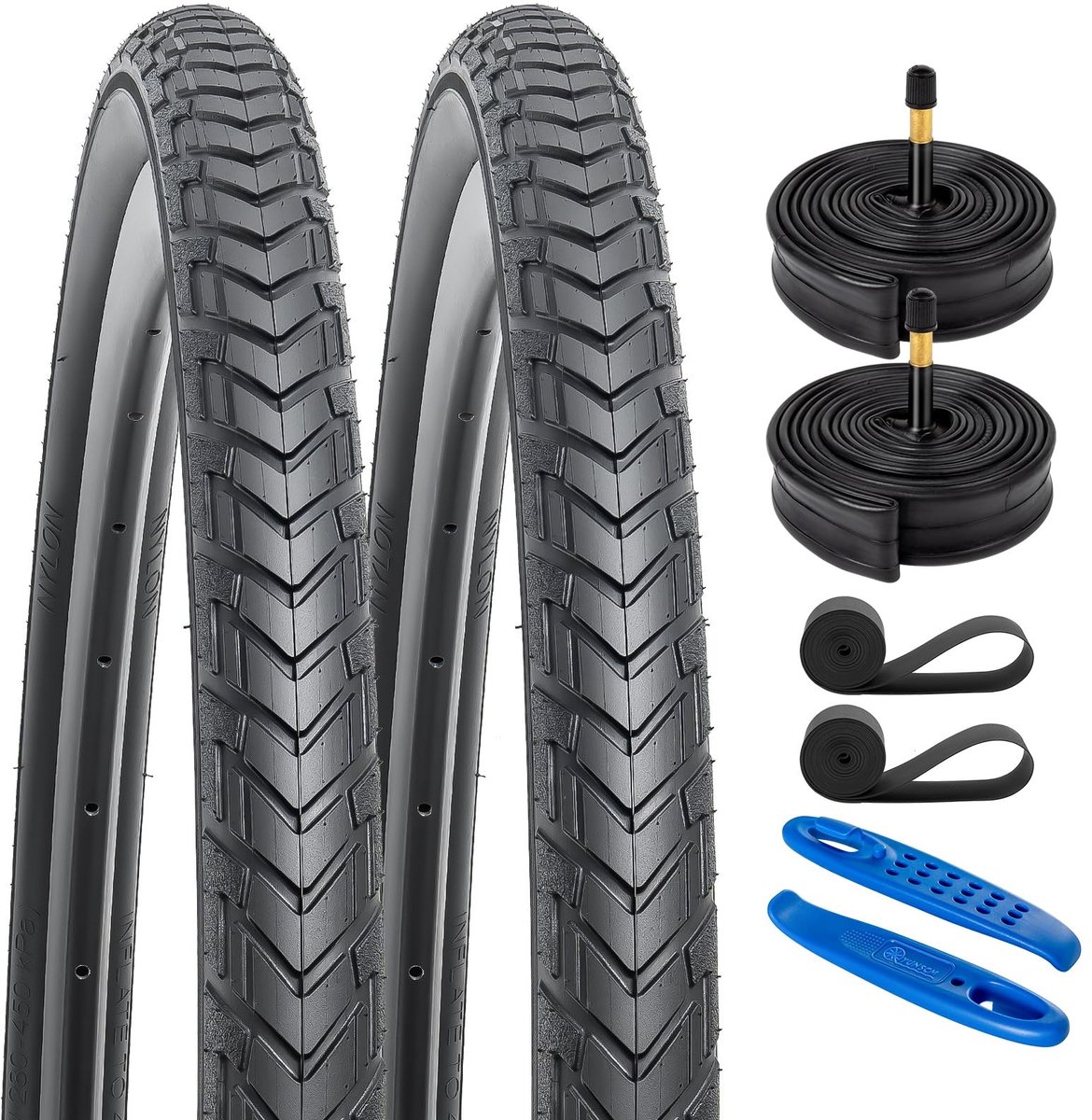 Omgoods - 2-PCS 700C Fietstires en Binnenbanden Set