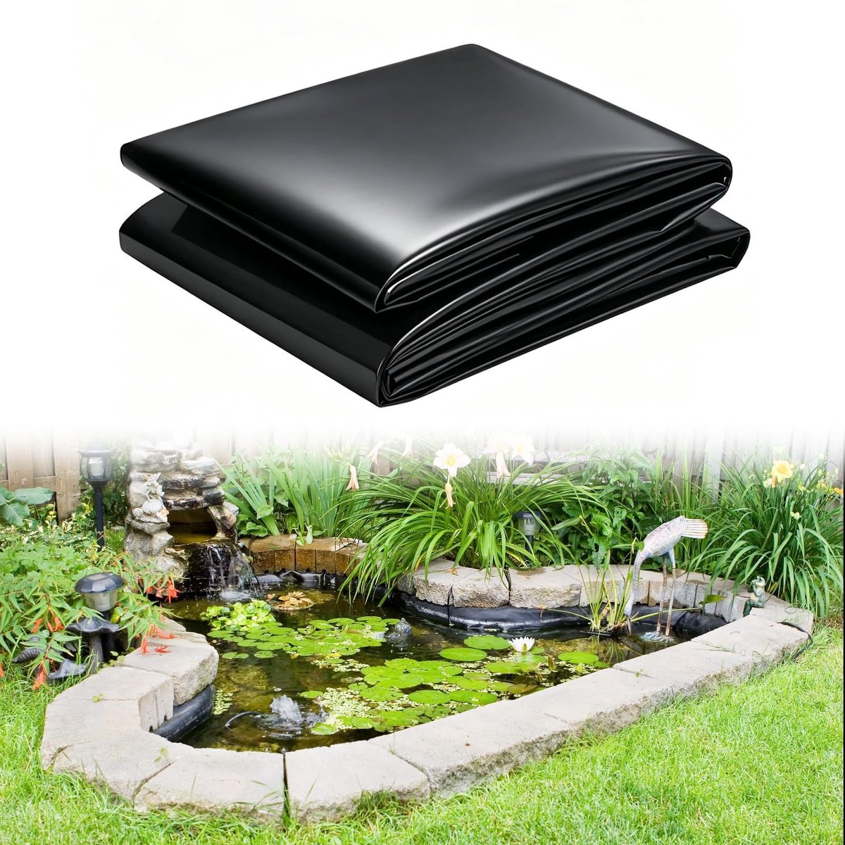 Omgoods - HDPE Stofzeil 2 x 2 m voor Tuin en Vijver