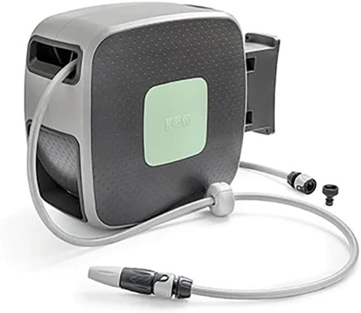 Wandslanghaspel - Automatische oproller - Tuin bewateren - Automatisch oprollen - 35 meter slang - Grijs