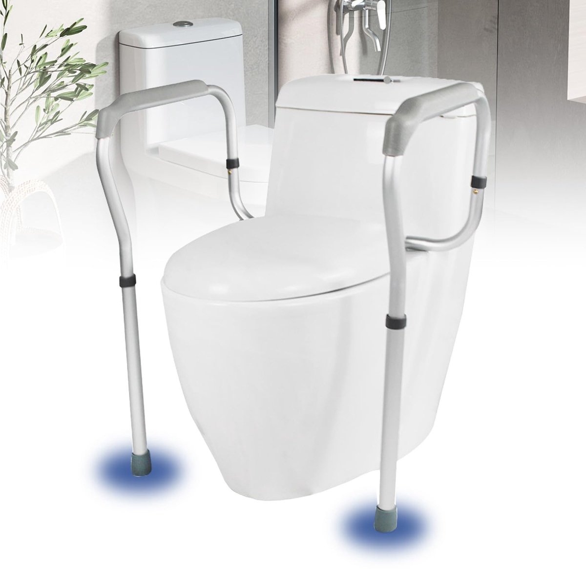 Omgoods - Hoogteverstelbare Toiletsteun voor Senioren en Gehandicapten