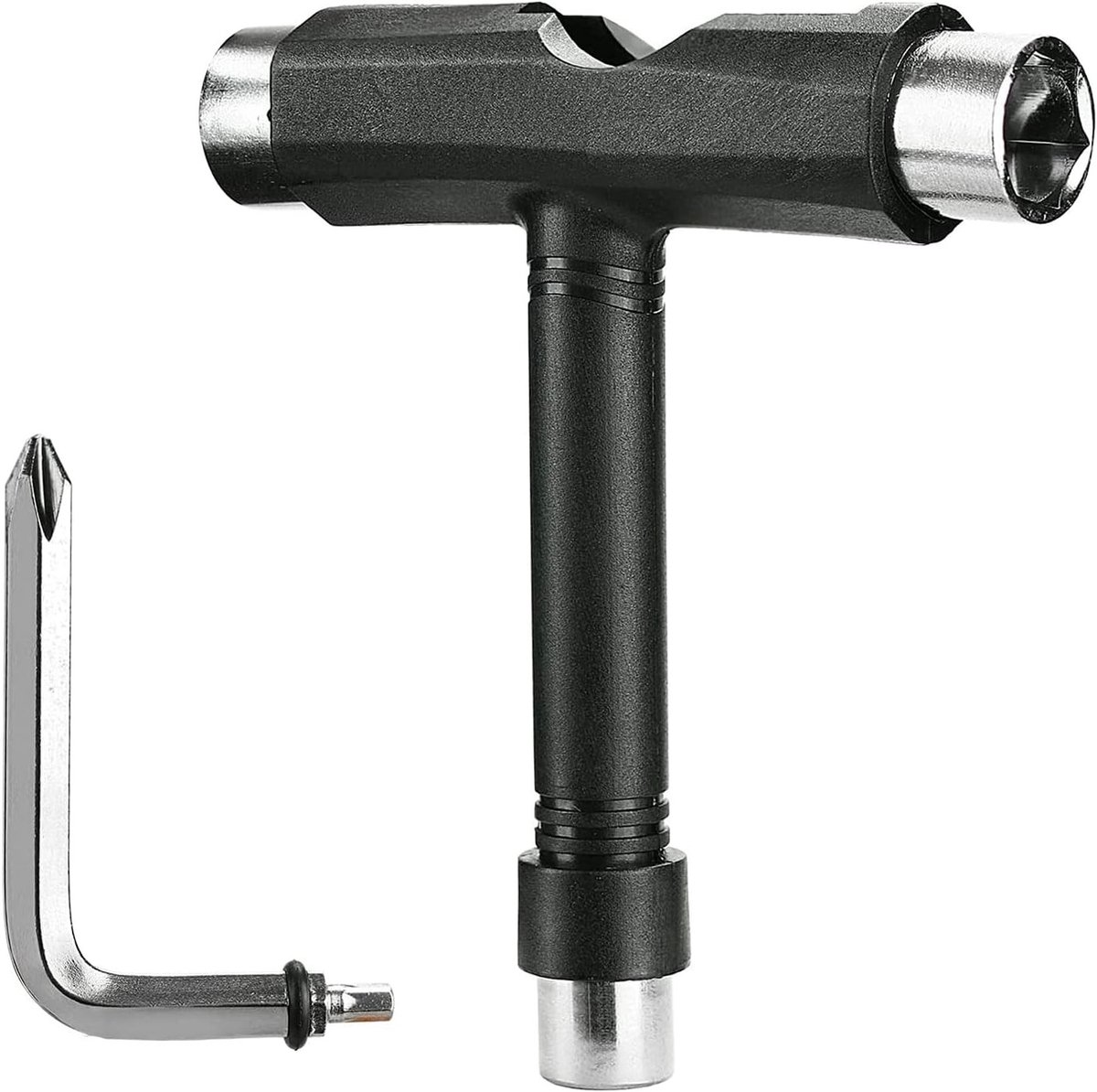 All-in-One Skateboard Tool met L-Type Hoofd en Schroevendraaier Essentiële Skate Accessoires voor Onderhoud en Reparatie