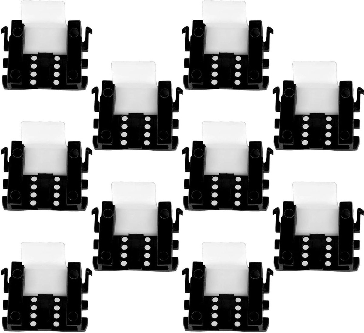 Plintbeugels Set - Plint Bevestiging - Plinten Monteren - Gereedschapsloos Monteren - 10 Stuks - Meerkleurig