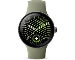 Google Pixel Watch 5 - smartwatch - 45 mm - Wifi - groen - sportbandje