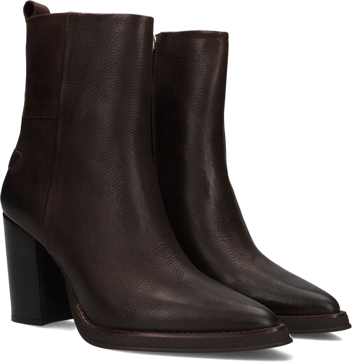 Shabbies Amsterdam - GRUNCH AMI Ankle Boot Leather Dark Brown - Maat 39