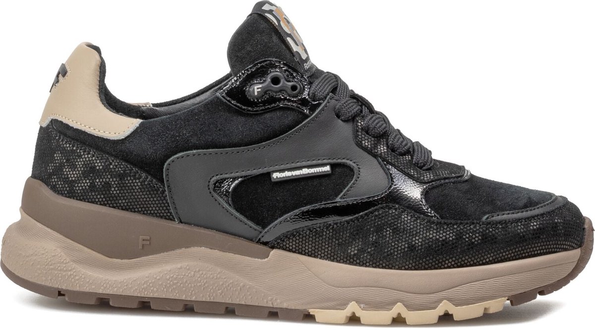 Floris Van Bommel Sfw-10164 Treni Sneakers - Suède - Dames - Zwart - Maat 43