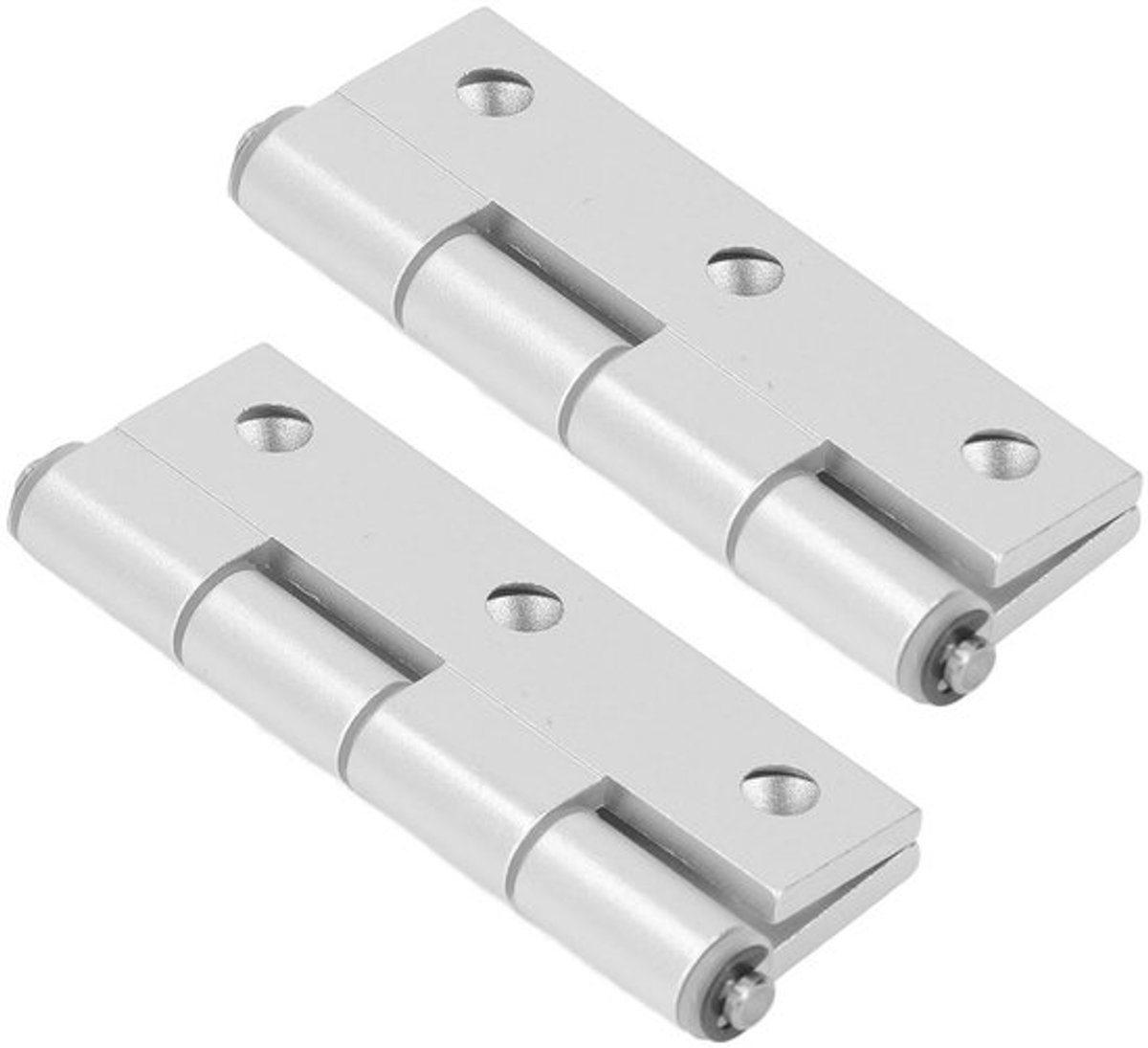 Scharnier Plat - 2 Stuks Aluminium - Hoogwaardig Materiaal - Compacte Afmetingen 78 x 48 mm - Duurzaam en Lichtgewicht - Stabiele Prestaties - Vouwscharnier