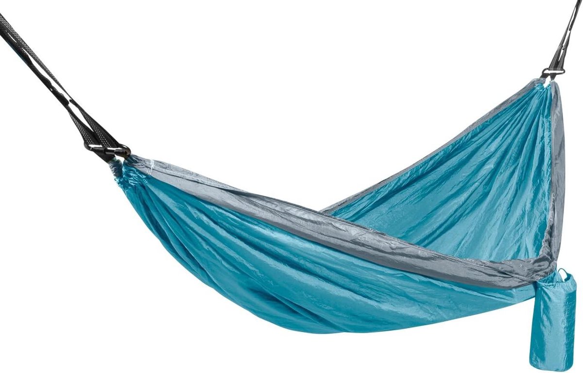 Reishangmat - Dubbele hangmat - Ontspannen buiten - Ultralicht en compact - 300 x 200 cm - Standaard