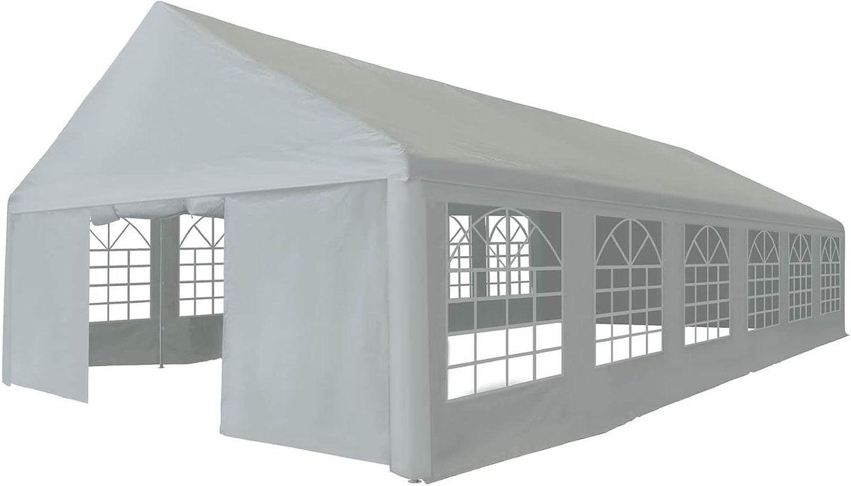 Tentstof - Paviljoen stof - Outdoor evenementen - Waterdicht UV-bestendig - 12 x 6 meter - Grijs