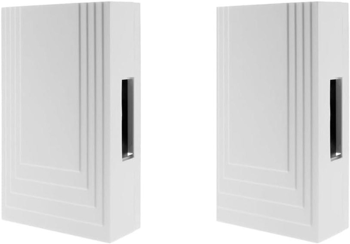 Bedrade Deurbel - Gong Set - Huis Beveiligen - Met Transformatoren - 2 Stuks - Wit