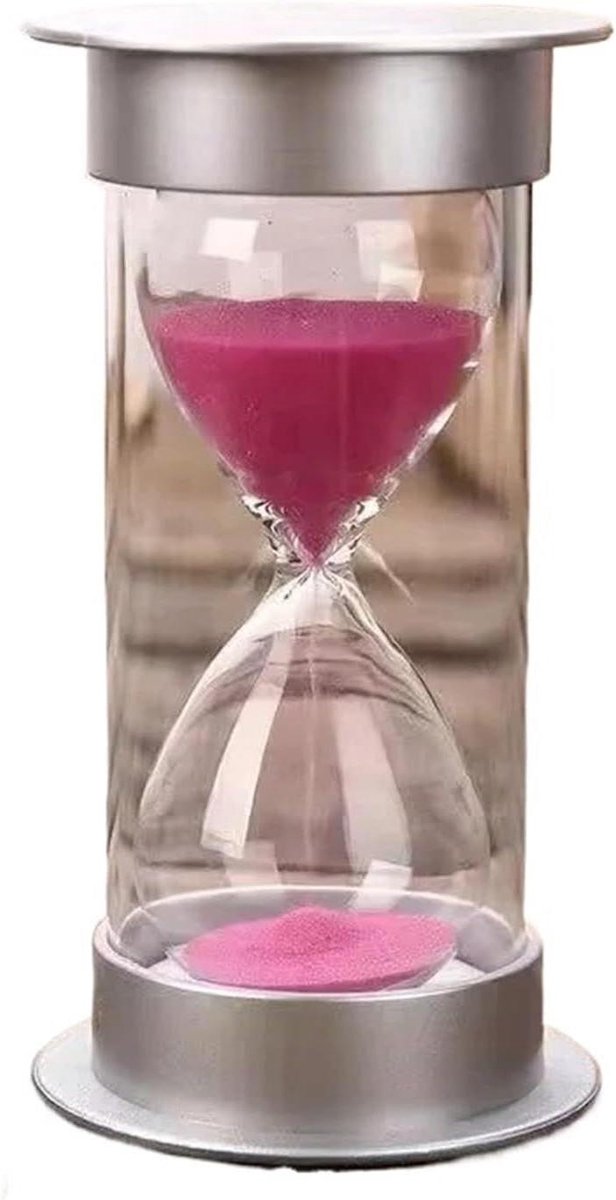 Zandloper Timer - Keuken Zandloper - Tijd Beheer - Decoratief Element - 15 minuten - Roze