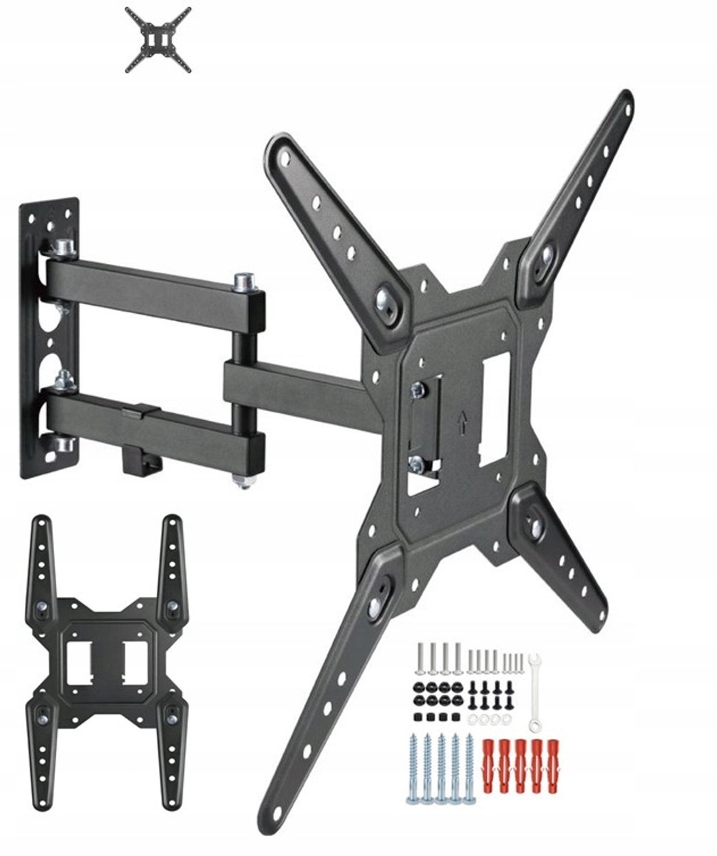 Draaibare TV-muurbeugel, 14-55 inch, 30 kg belastbaar