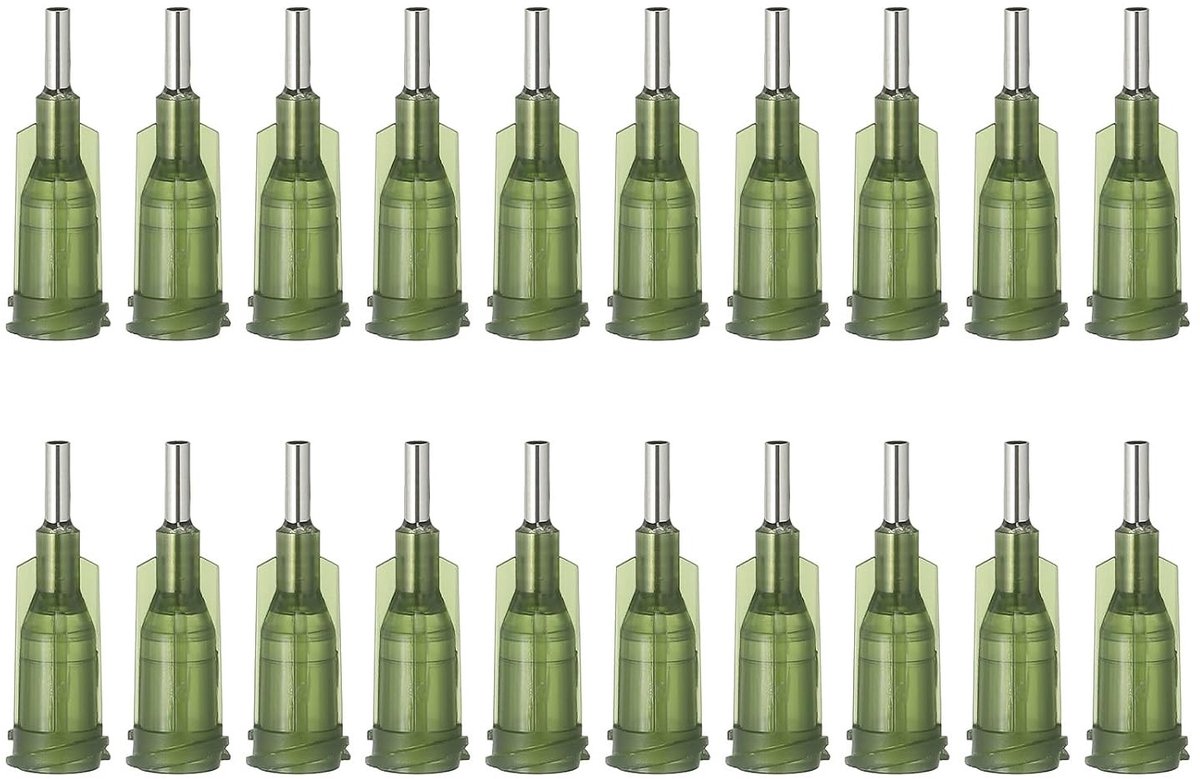 Dull Tip Dosing Needles 14G - 20 Stuks 1/4 Inch Industrieel Vloeistof Dispensing Cannula met Lure Lock voor Het Bijvullen van Inkt en Lijm