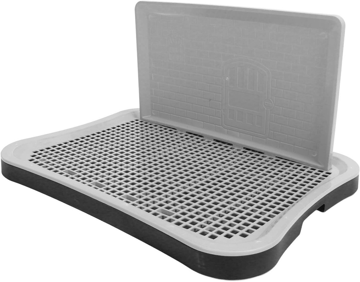Puppy Pee Pad Houder voor Binnen en Buiten, 51x38x6cm Training Toilet met Wandkolom voor Honden, Ideaal voor Zindelijkheidstraining en Gemakkelijk Schoonmaken