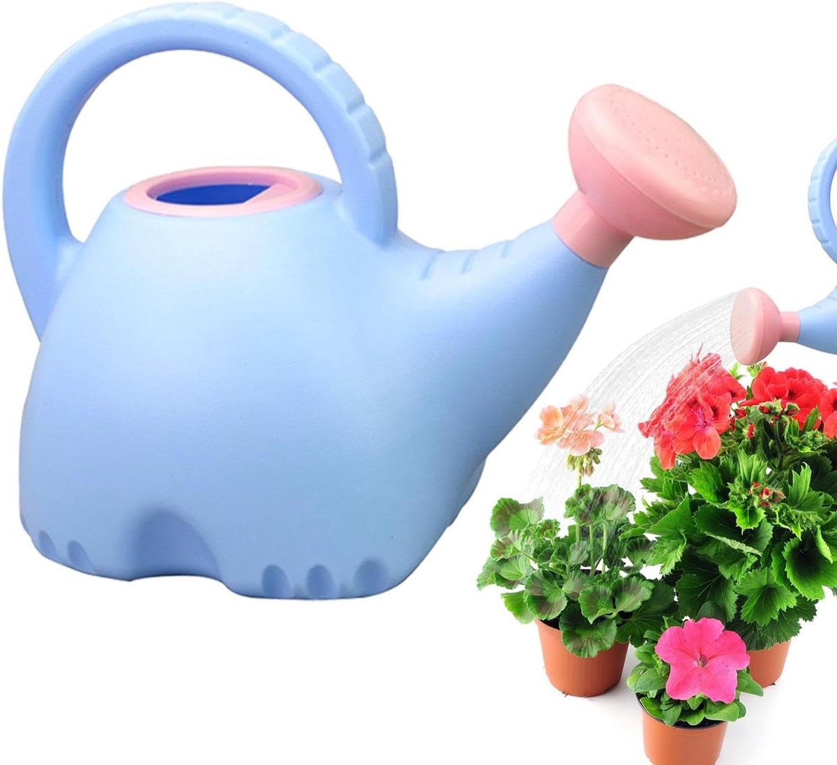 Gieter Olifant - Waterkannetje Kinderen - Planten Water Geven - Efficiënt Systeem - 1.5 Liter - Blauw