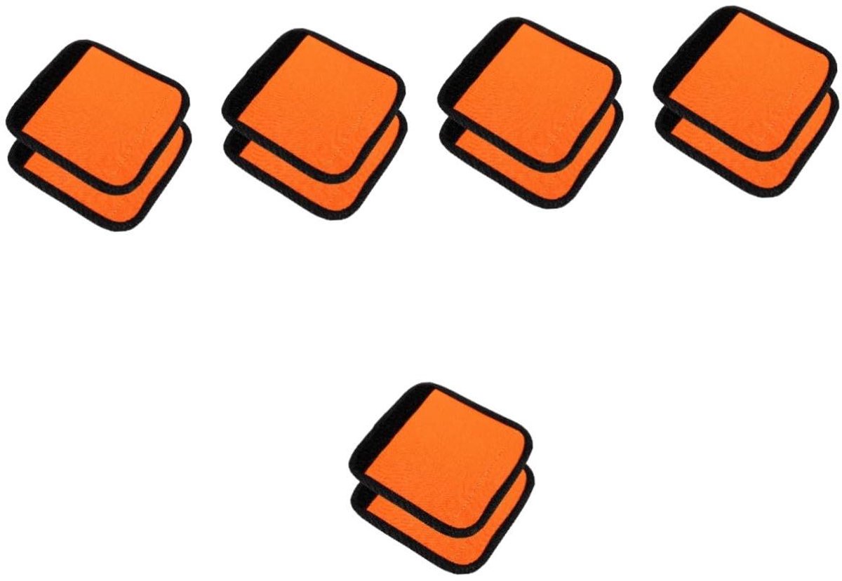 Halterkussens - Grip Pads - Krachtraining - Antislip en Zacht - 14.5 x 13.5 cm - Oranje