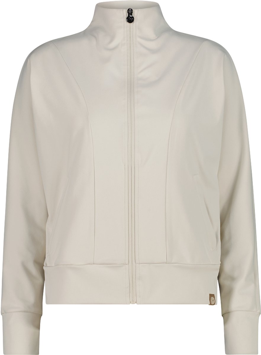Dames sweatshirts met halve rits en hoge kraag CMP Avorio