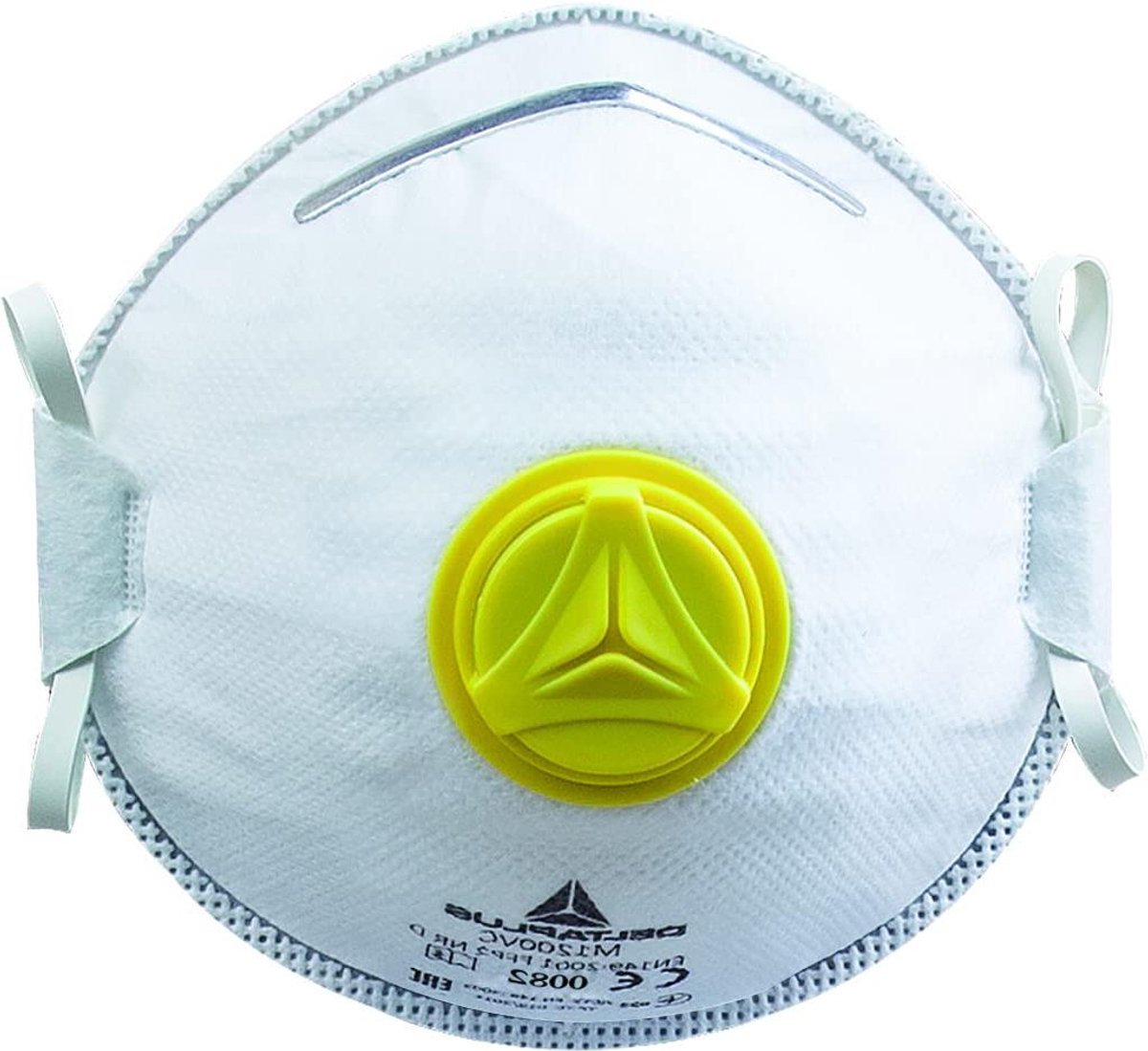 Wegwerp Respirator - Mondkapje - Bescherming Ademhaling - Met Uitademventiel - One Size - Wit