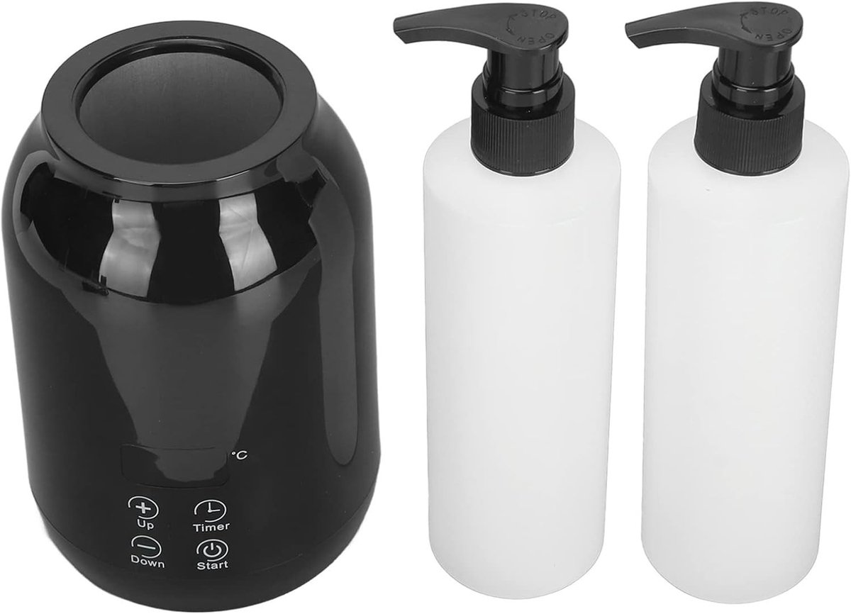 Draagbare Massageolie Verwarmer met Pomp en Temperatuurinstelling - LED Display voor Essentiële Olie Massages en Wellness