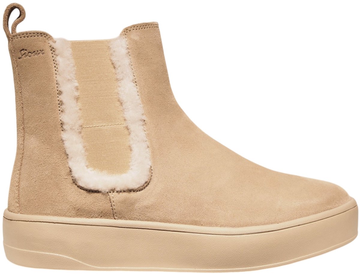 Sioux taupe suède enkellaarzen - Edonita