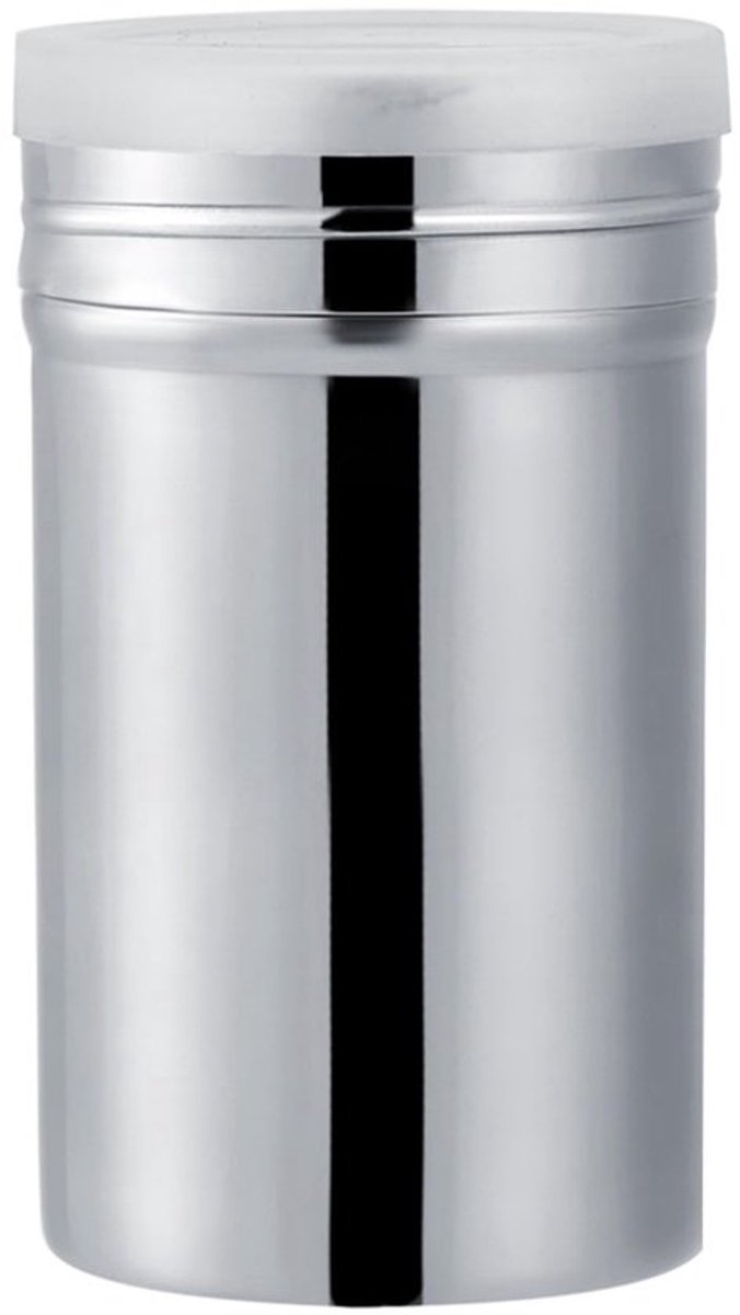 Suikerdispenser Roestvrij Staal - Poederstrooier - Cacaopoeder Shaker - Icing Sugar Zeef - Dicht Deksel - Duurzaam