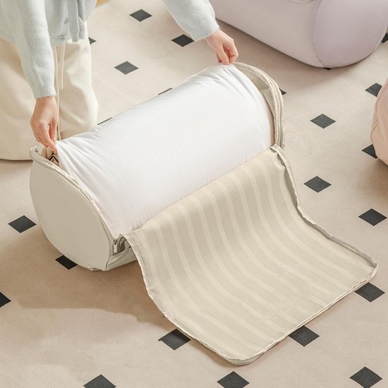 Opbergzakken Dekbed - Quilt Tas Organizer - Ruimte Besparen - Cilindrisch Compressieontwerp - 55x45cm - Meerkleurig — afbeelding 2