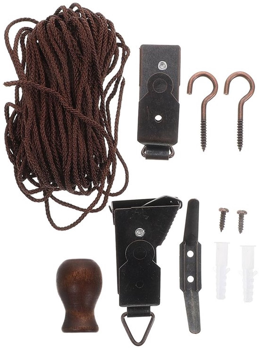Kabelaccessoires Set - Reservekabelsysteem - Montage Binnenrolgordijnen - Eenvoudige Installatie - Duurzaam Materiaal - Versterkt Mechanisme - Rolgordijnonderdelen