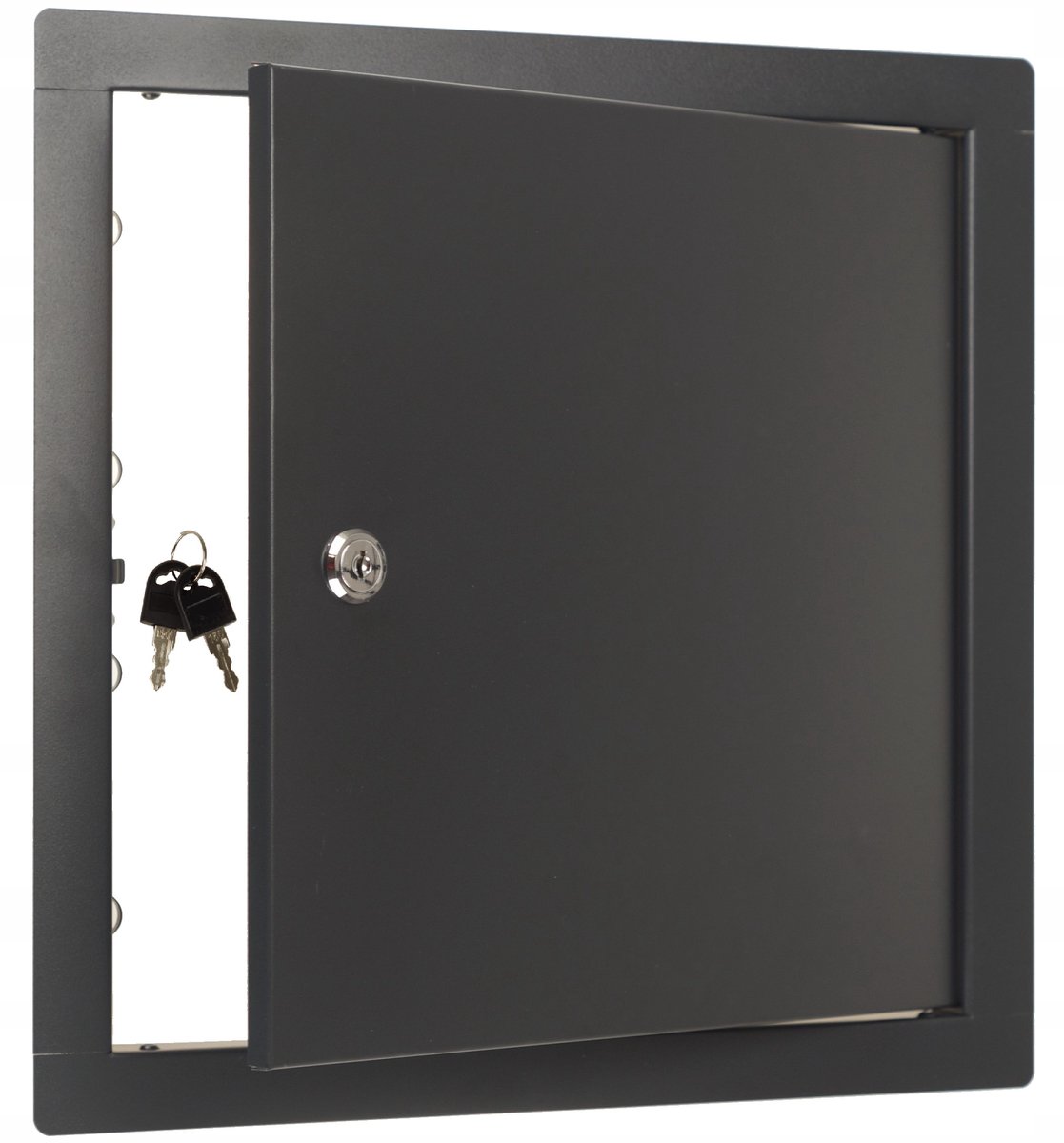Metalen Inspectieluik Antraciet 50x50cm met Sleutel