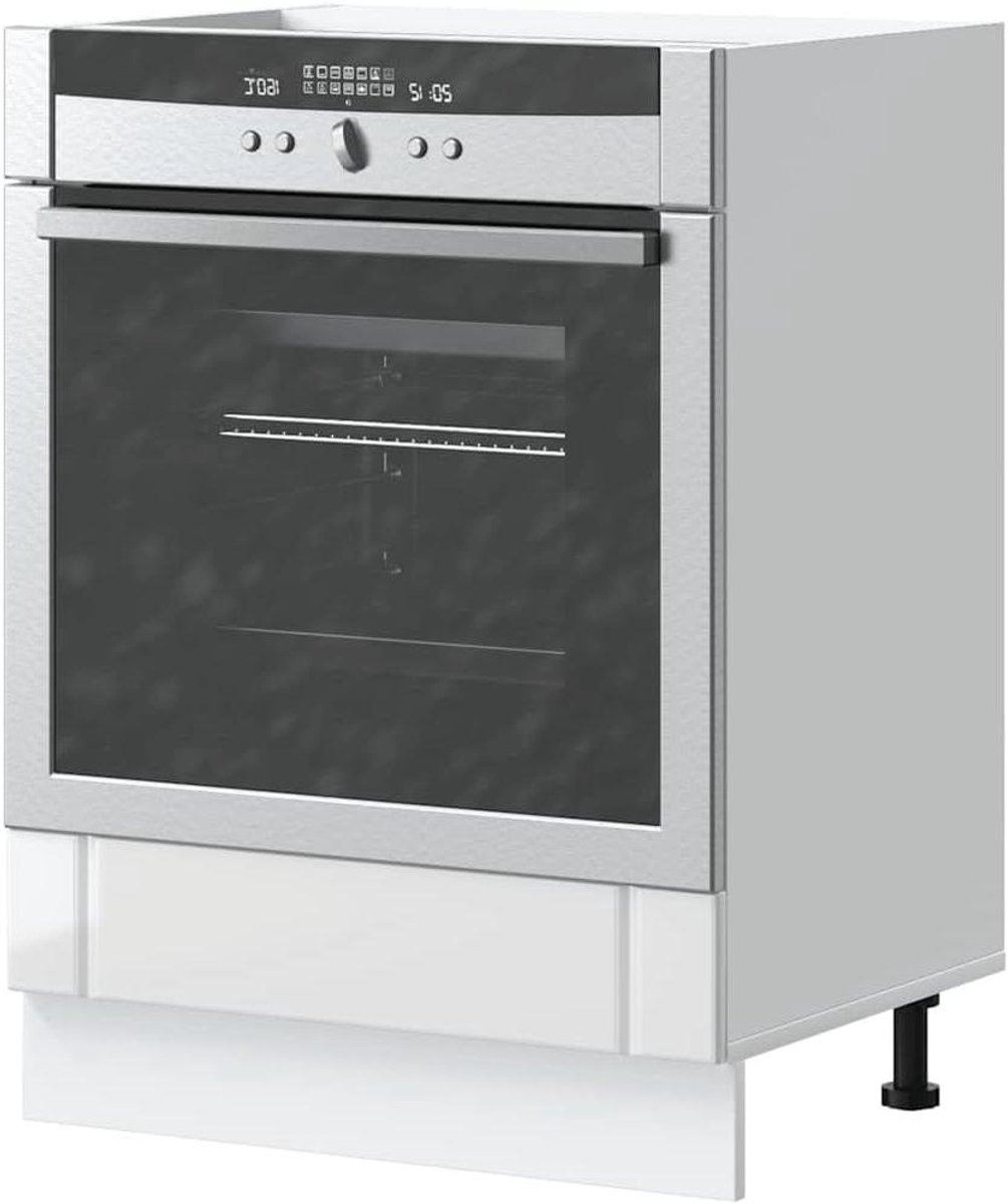 Ovenkast Keuken - Keukenkast Hoge Kast - Keuken Organisatie - Vochtbestendig Technisch Hout - 60 x 46 x 815 cm