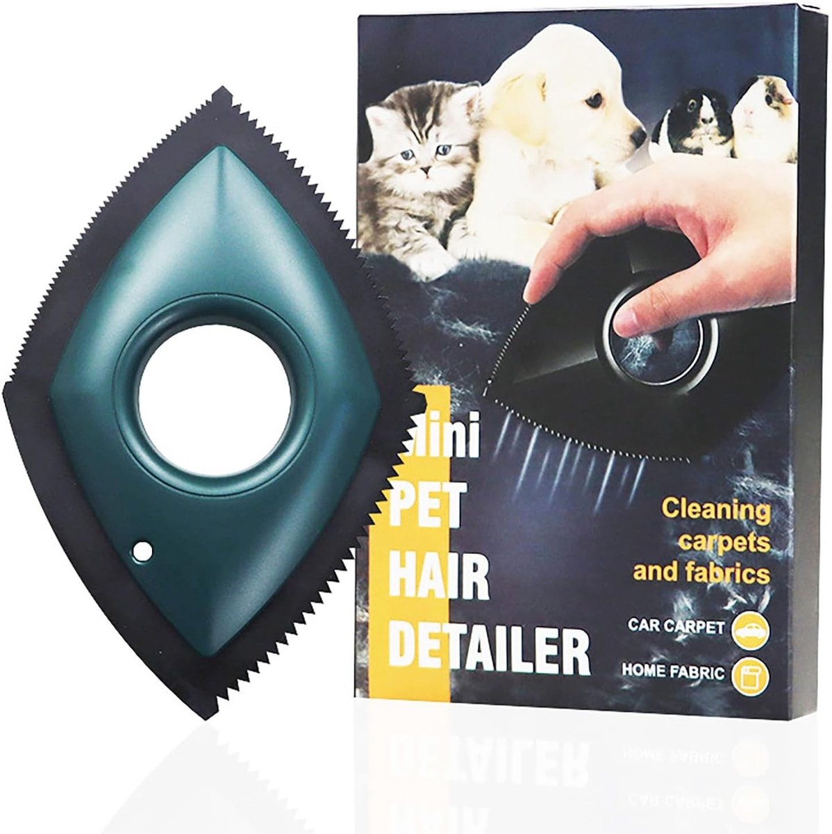 Haarverwijderborstel voor Honden en Katten, Mini Borstel voor Auto-interieur en Vachtverzorging