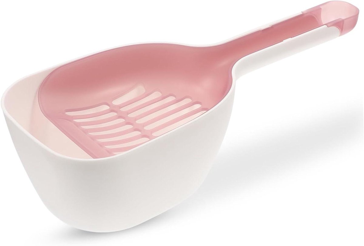 Kattenbakschep - Kattenbakschepje Afvalschep - Kattenbak Schoonmaken - Grote Capaciteit - 315 cm - Roze