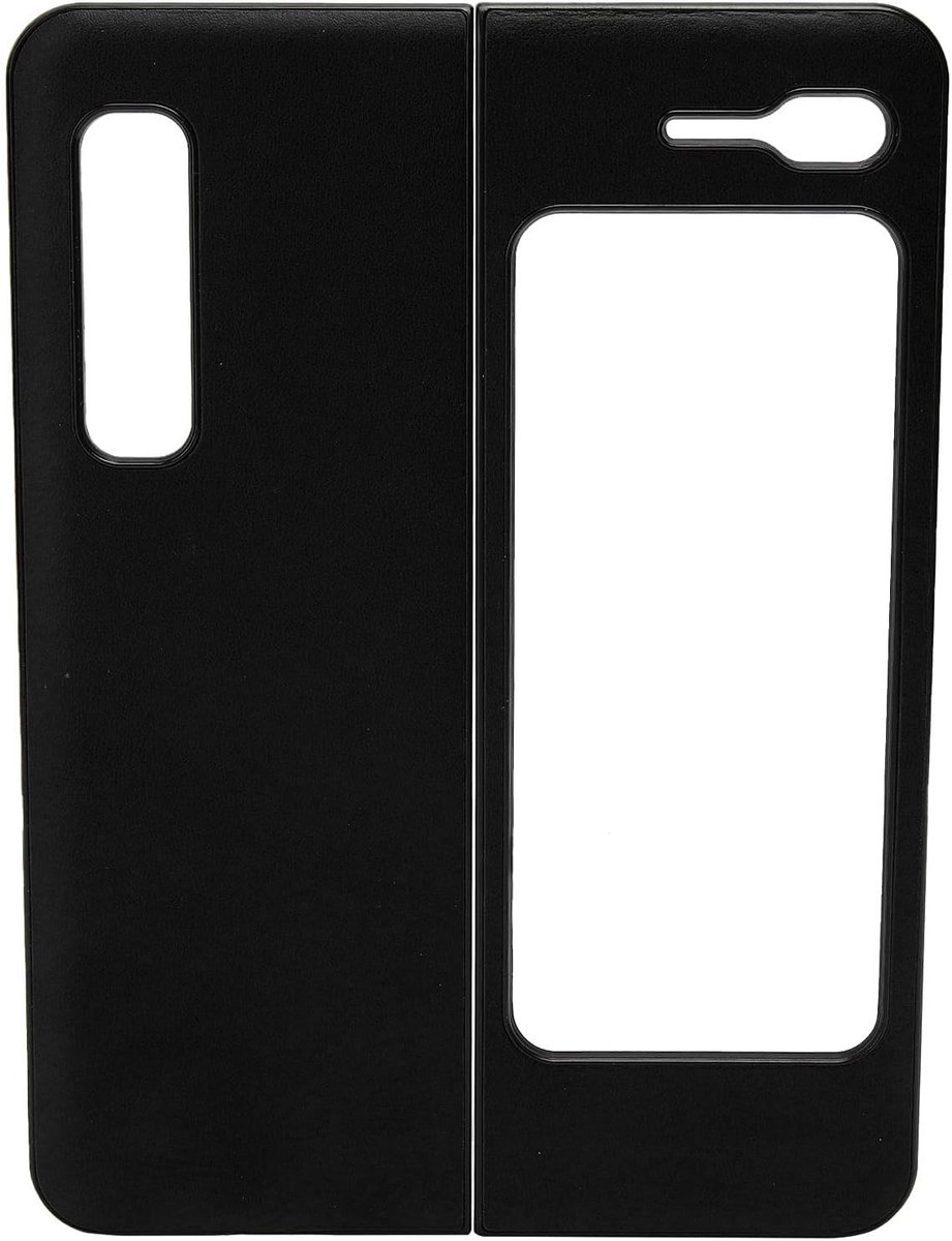 Schokbestendige leren smartphone hoes voor Galaxy Z Fold 1 / W20 - Bescherming, Stijl en Functionaliteit in Zwart