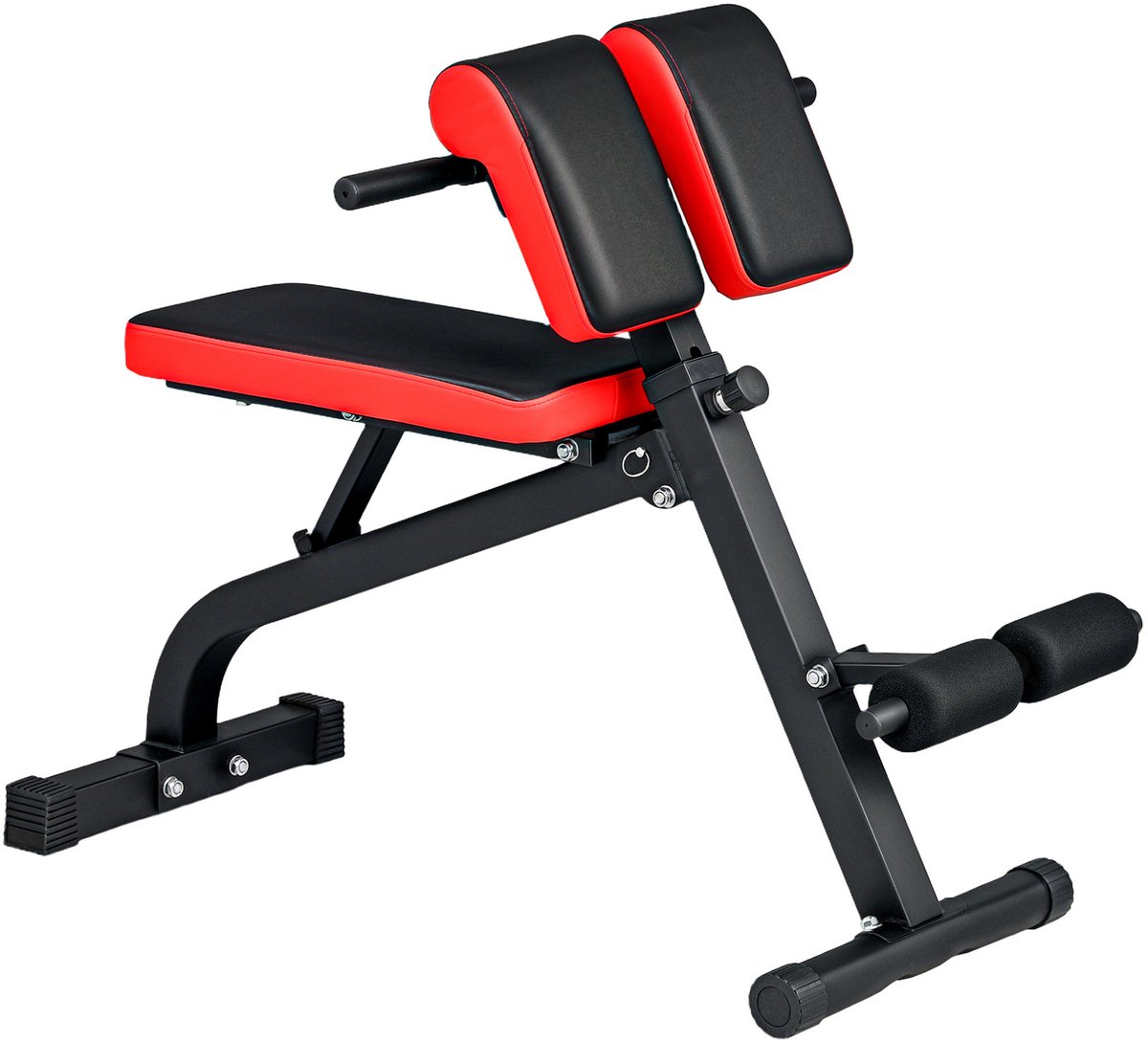 COVREO Halterbank 103x65x67-98 cm zwart, verstelbaar en inklapbaar