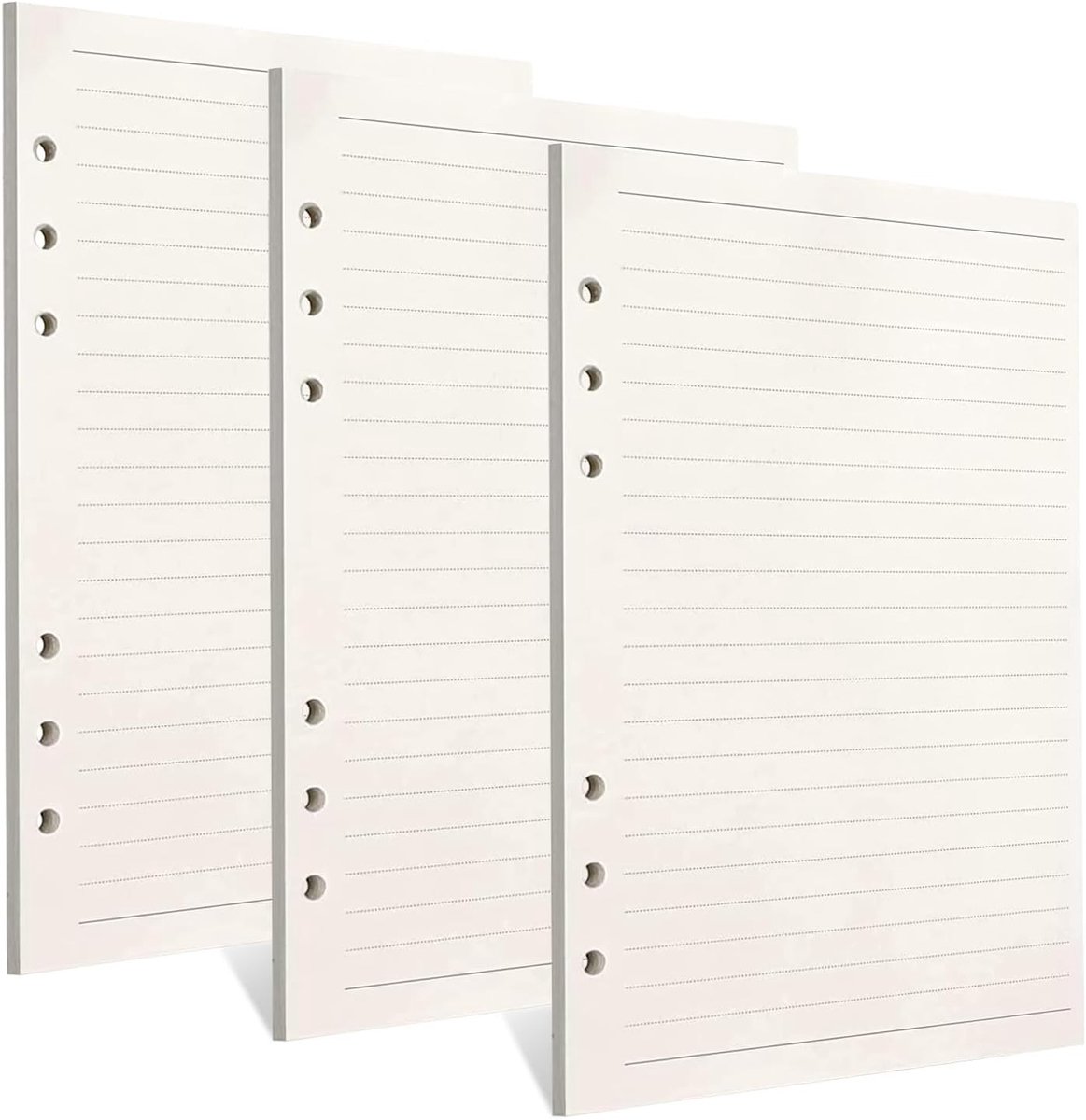 Vulbladen A5 Formaat 135 Vel, 6 Gaten, Geschikt voor Bullet Journals, Notitieboeken en Planners - Perfect voor Aantekeningen en Schetsen