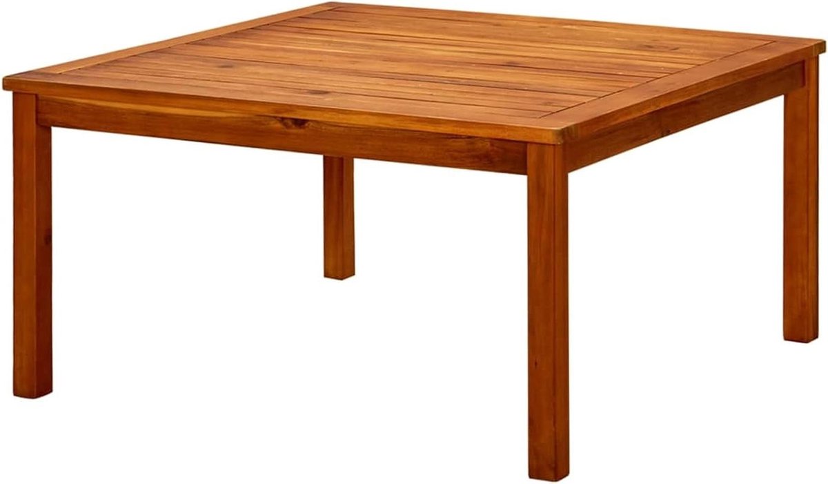 Tuin Salontafel - Outdoor bijzettafel - Gezellig buiten zitten - Massief acaciahout - 85x85x45 cm - Natuurlijk