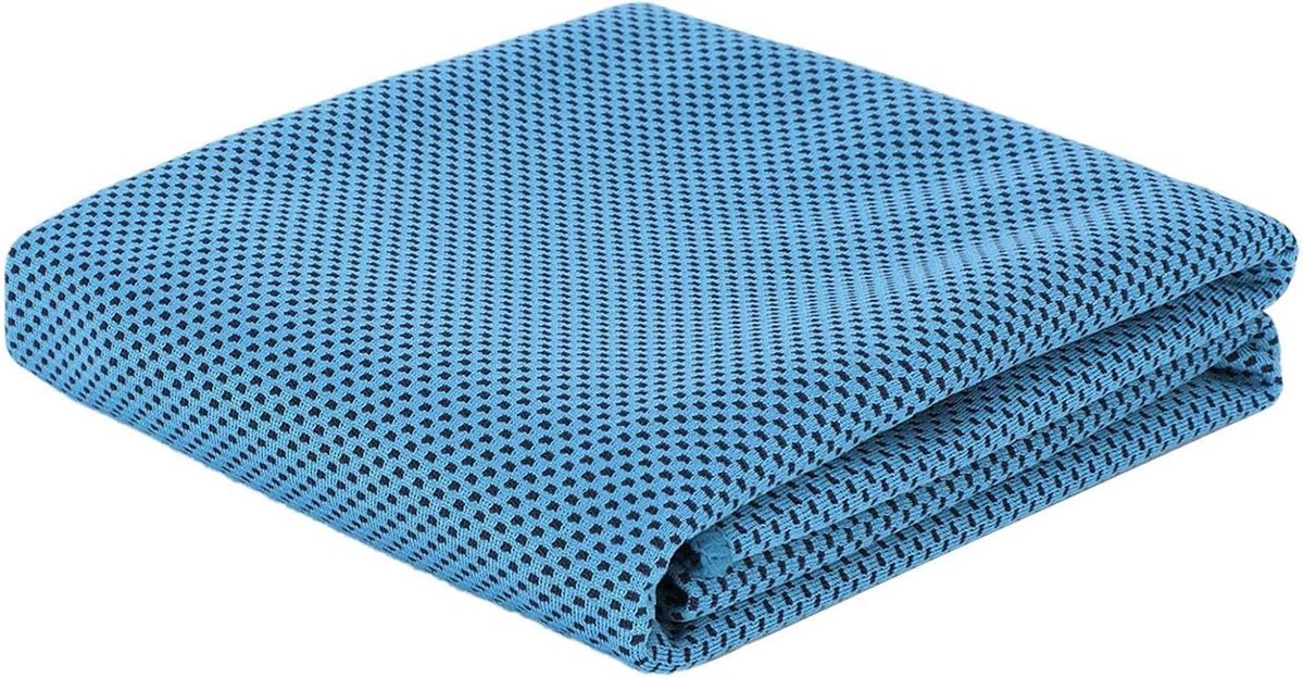 Koelhanddoeken - IJshanddoek Trainingshanddoek - Sport en Outdoor - Zeer Ademend Gaas - 30x80cm - Lichtblauw