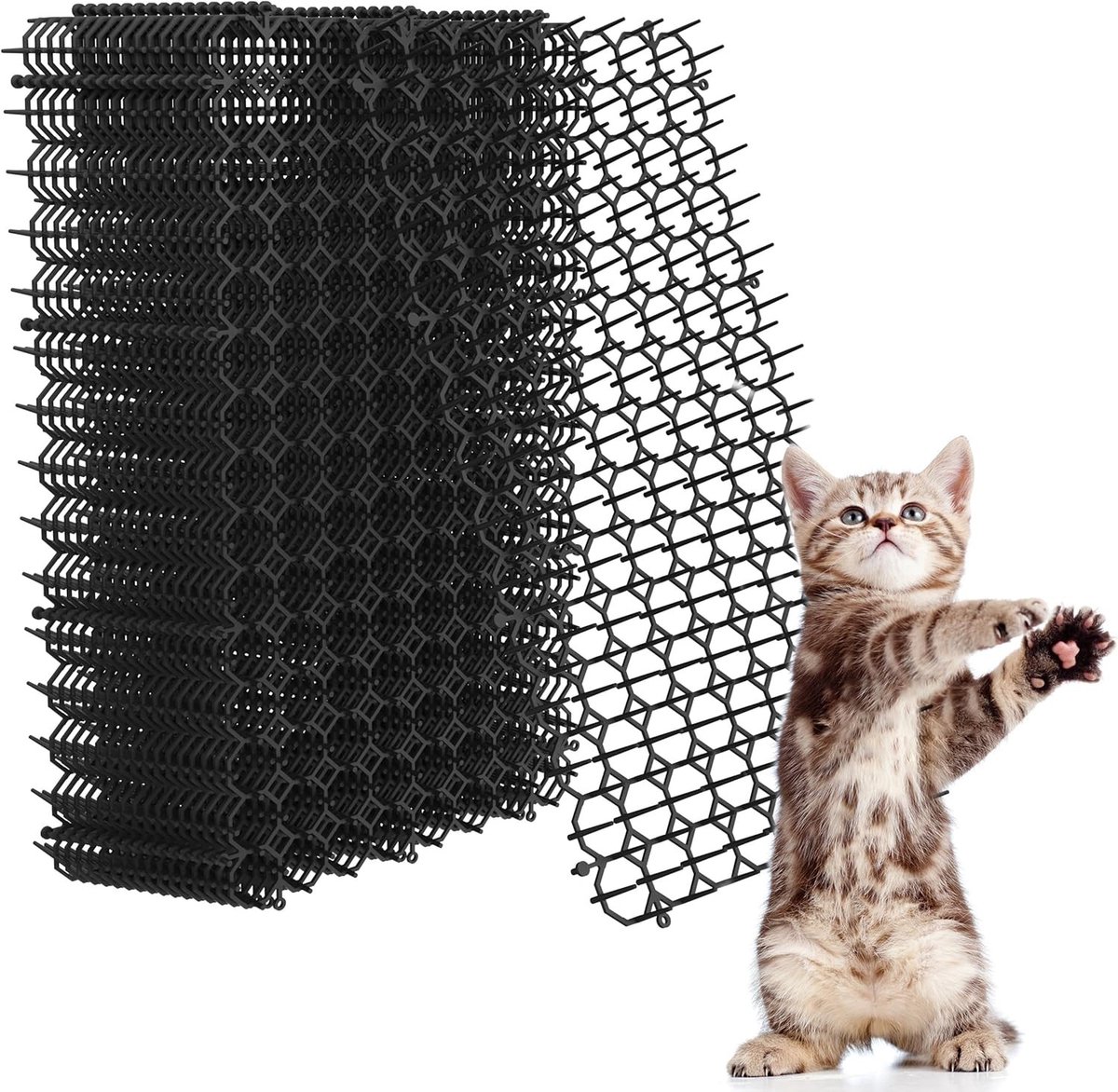 Doornrooster tegen katten - 40 x 20 cm - Kunststof Kattenafweermat voor Tuin en Buiten
