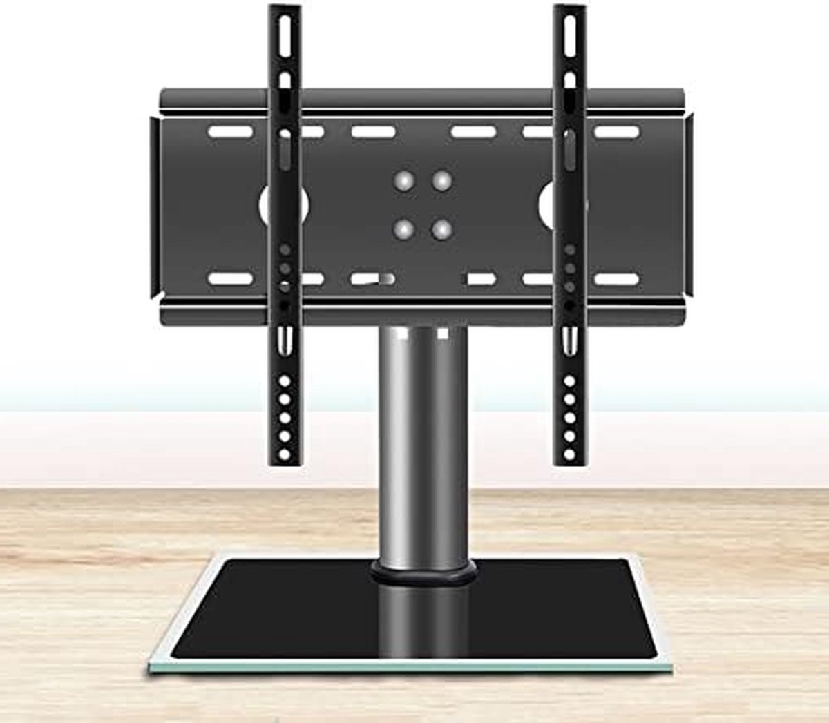 TV standaard - TV meubel - TV plaatsen - In hoogte verstelbaar - 32-42 inch - Zwart
