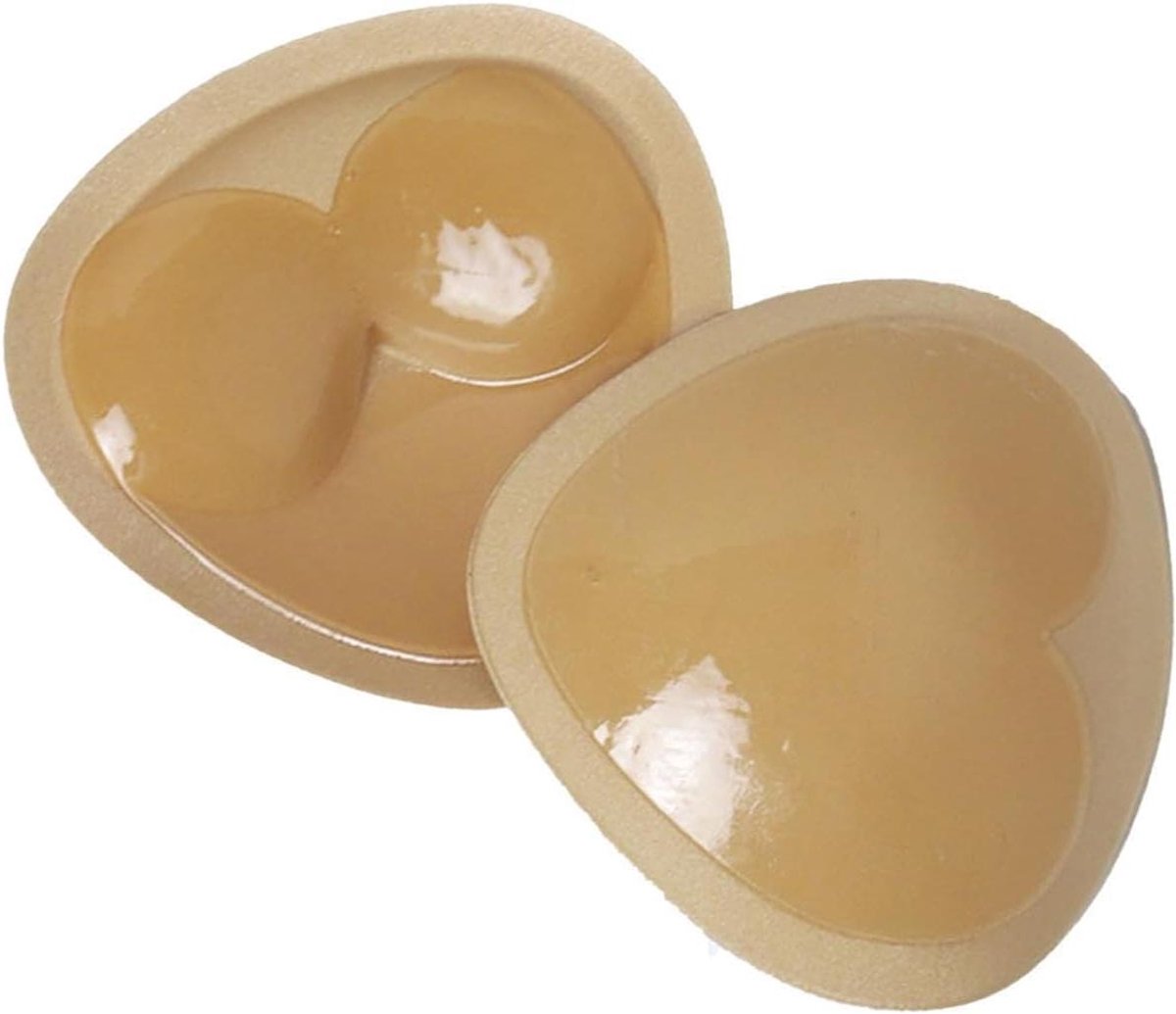 Zelfklevende Borstkussentjes - BH Inzetstukken Push-up - Buste Accentueren - Ademend Nylon Materiaal - 11 cm x 11 cm