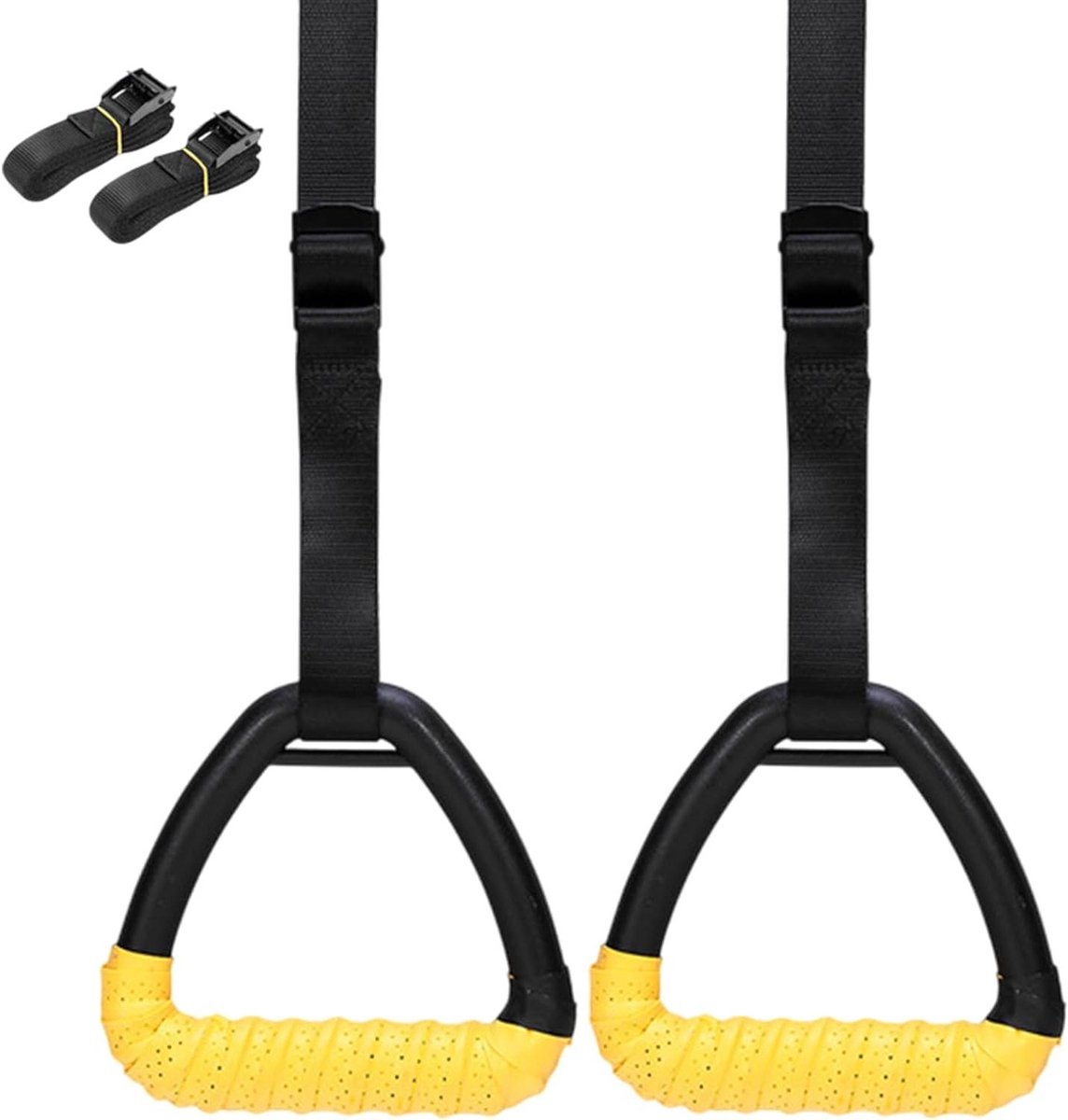 Gymnastiekringen - Sportringen - Thuis Fitness - Antislip Ontwerp - 1M Riemen - Zwart
