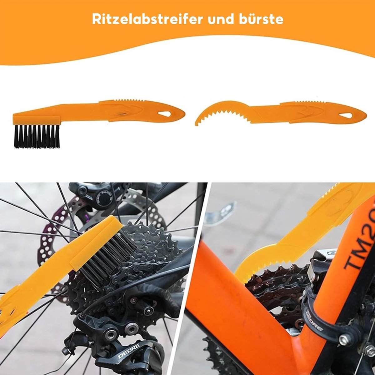Complete Fietsreinigingsset met 10 Stukken - Borstels en Gereedschap voor Mountainbikes, Racefietsen en Stadsfietsen