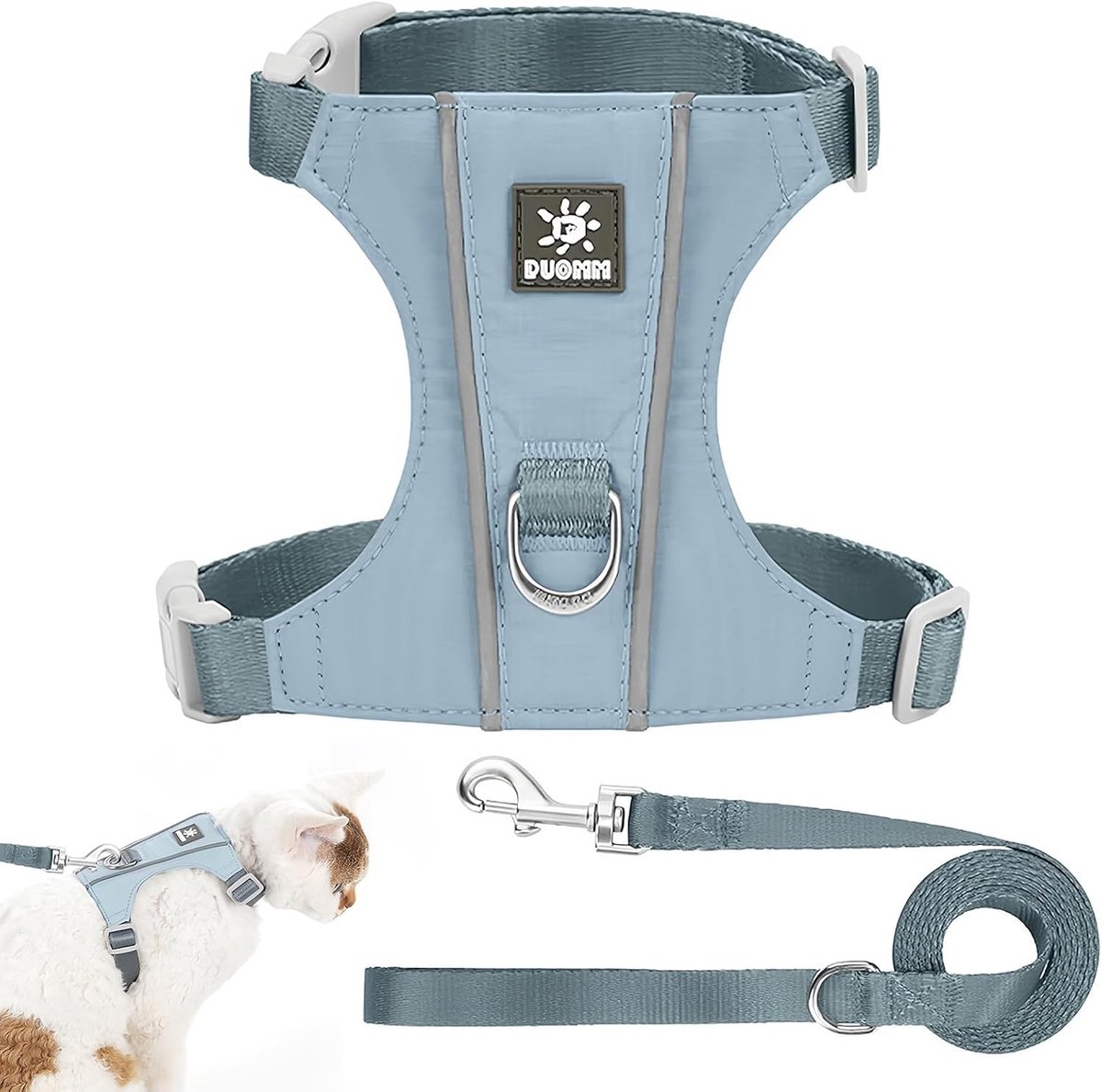 Kattenharnas - Blauw - S - Ademend Mesh Materiaal - Voor Kleine Katten en Honden